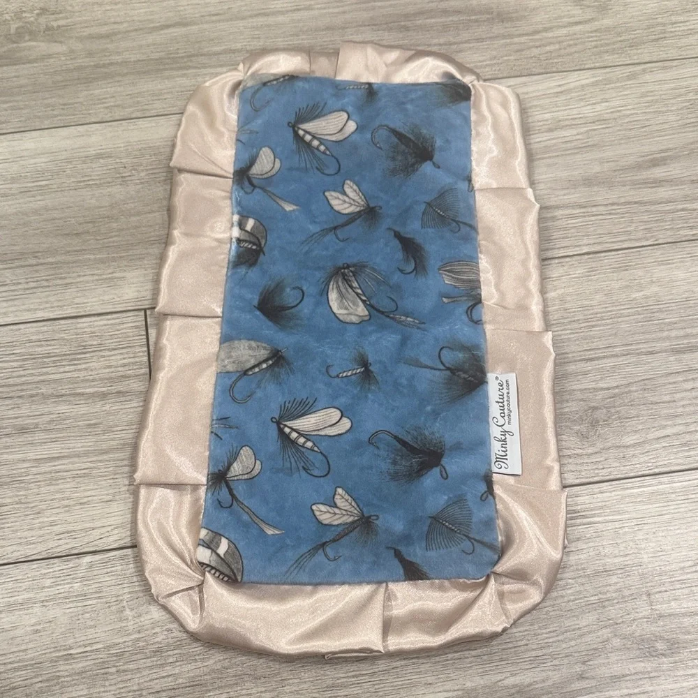 Minky Couture Fly Fishing Lovey Small Blanket